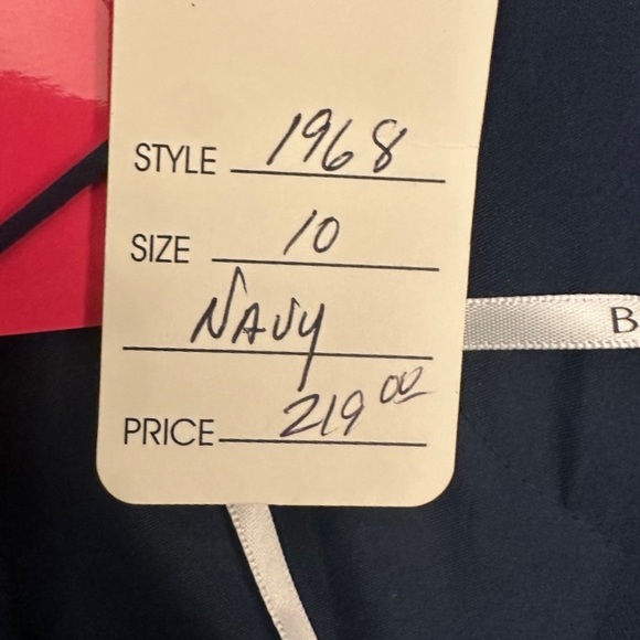 Bari Jay | Square Neck Spaghetti Strap Chiffon Evening Gown Dress Size 10 - NWT - Picture 9 of 11